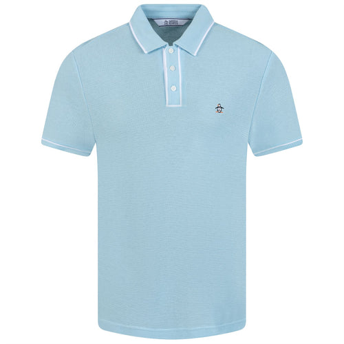 Archive Organic Cotton Earl Mesh Polo Cool Blue - AW23
