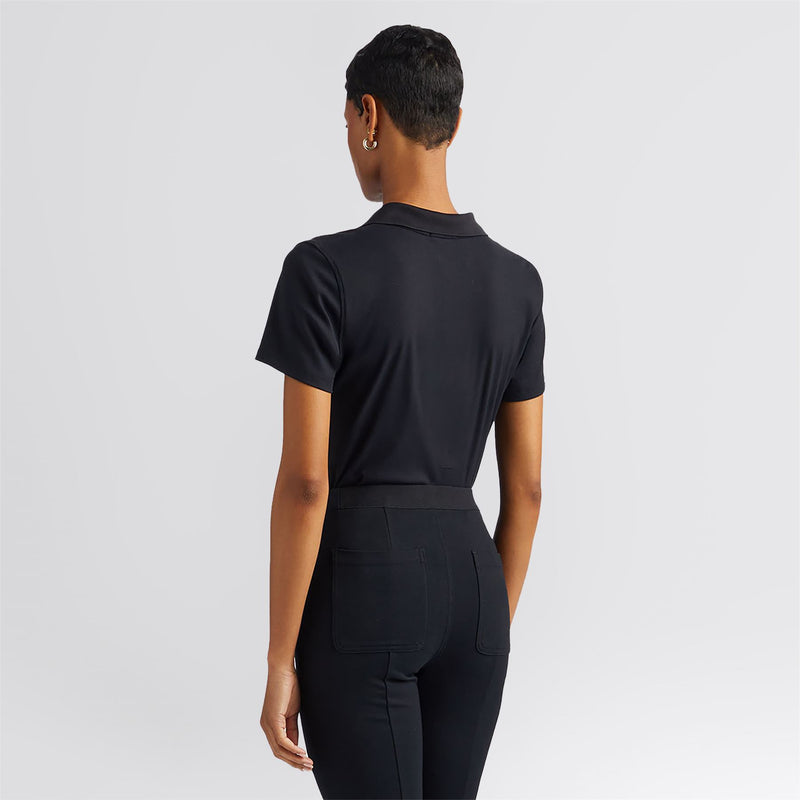 Ribbed Tech Nylon Polo