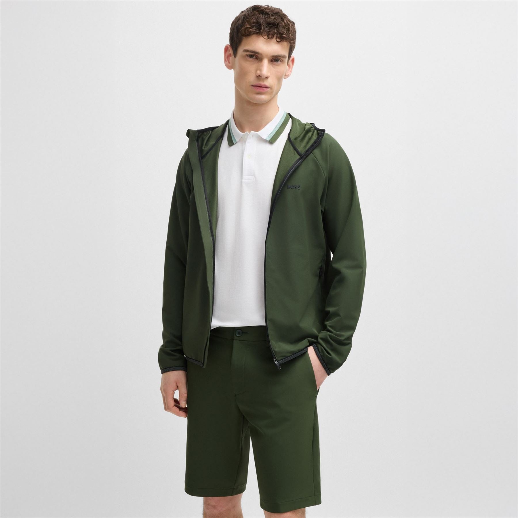 Commuter Hooded Jacket Dark Green