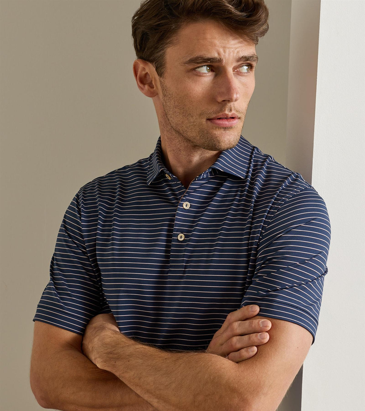 Oaks Performance Jersey Polo Navy