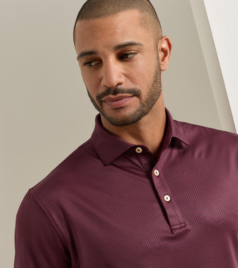Fulton Performance Jersey Polo Bordeaux