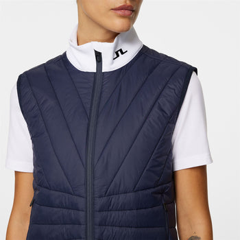 Holma Quilt Hybrid Vest JL Navy