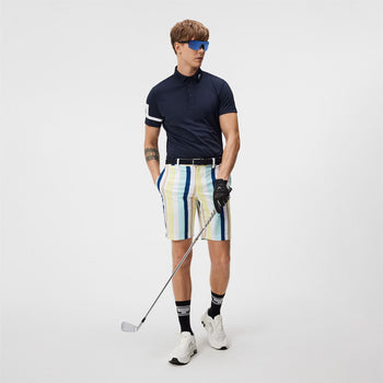 Tim High Vent Print Shorts Painted Stripe Wax Yellow