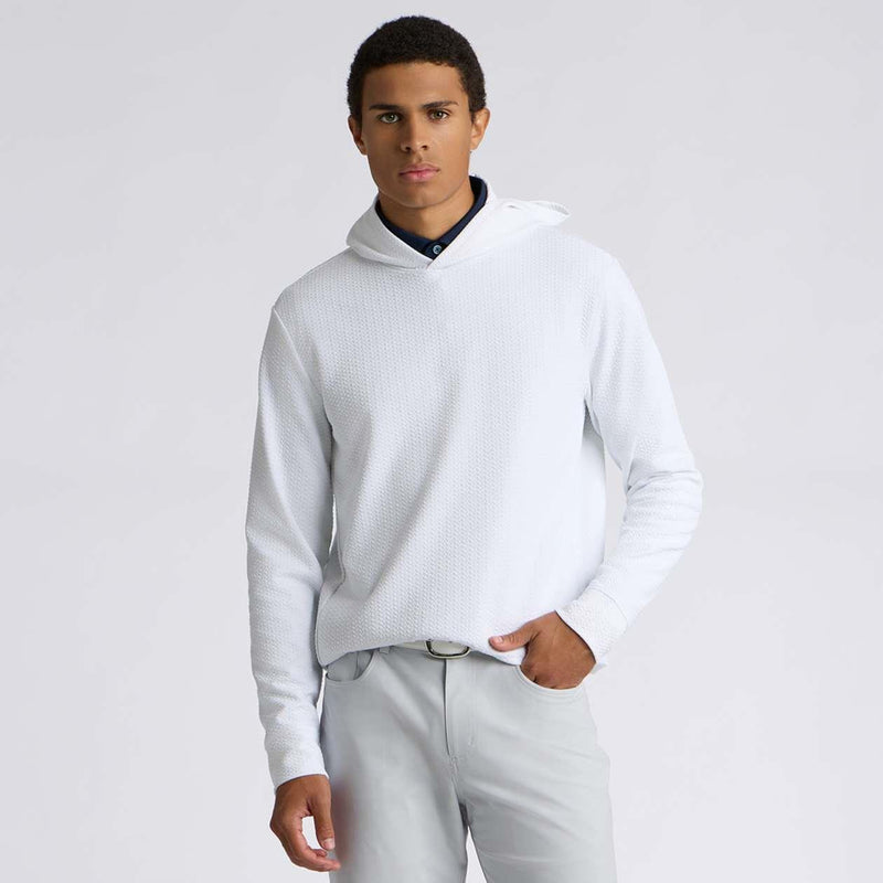 Pebble Quilted Hoodie Snow