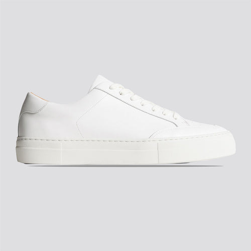 Art Signature Leather Sneakers White