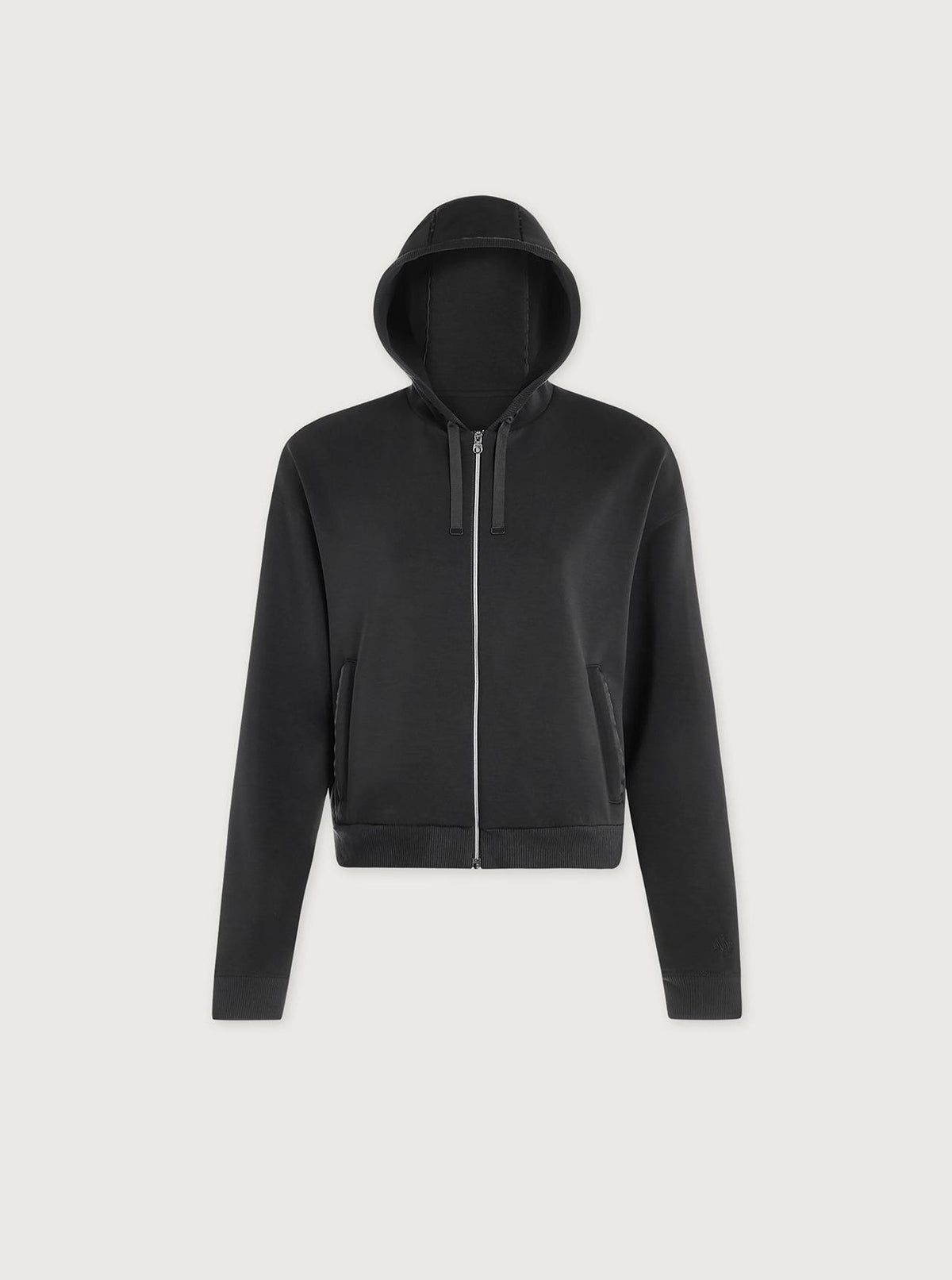 Jorgie Zip Through Hoodie Black