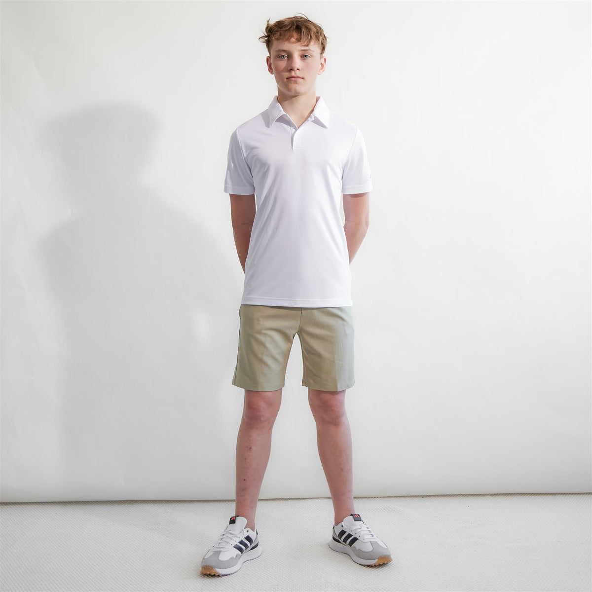 Boys Performance Polo White