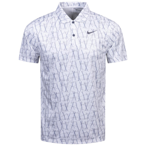 Dri-FIT Victory+ Longleaf Polo White/Denim Turquoise - AW24