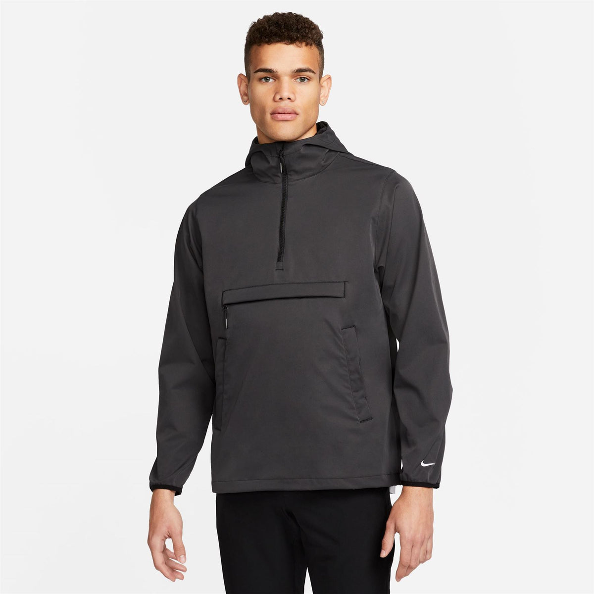 Dri-Fit Unscripted Repel Anorak Jacket Black/White - AW23 – TRENDYGOLF UK