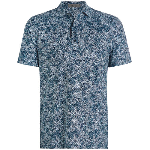 Hydrangea Tech Jersey Polo Twilight - W24