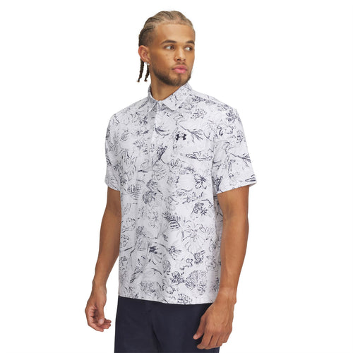 Playoff 3.0 Printed Polo White/Midnight Navy