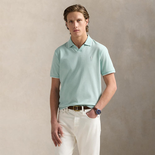 Polo Golf Johnny Collar Cotton Polo Celadon/White