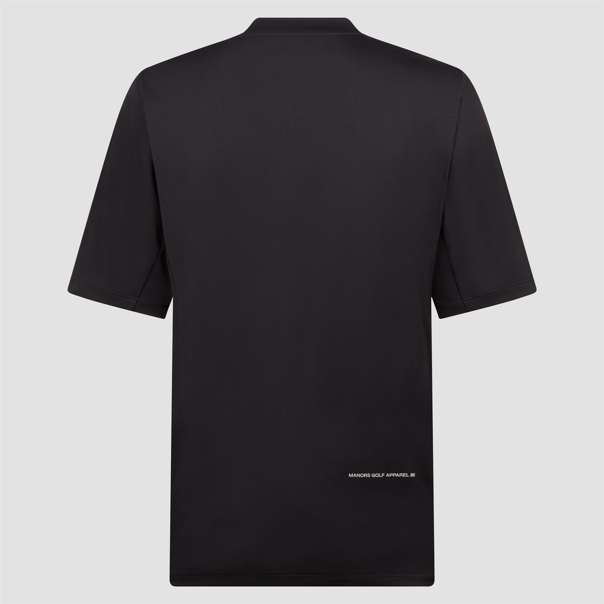 Course Mock Neck Polo Black