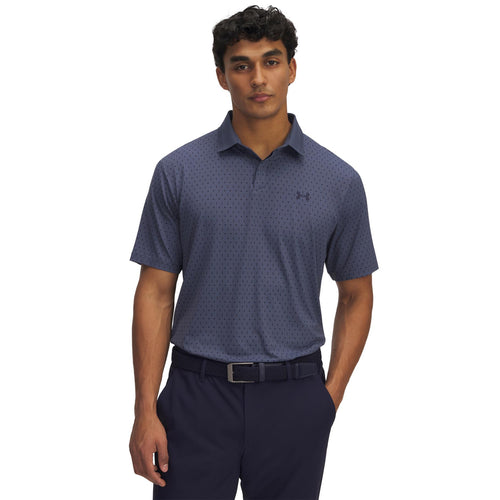 Drive Chill Printed Polo Downpour Grey/White/Navy