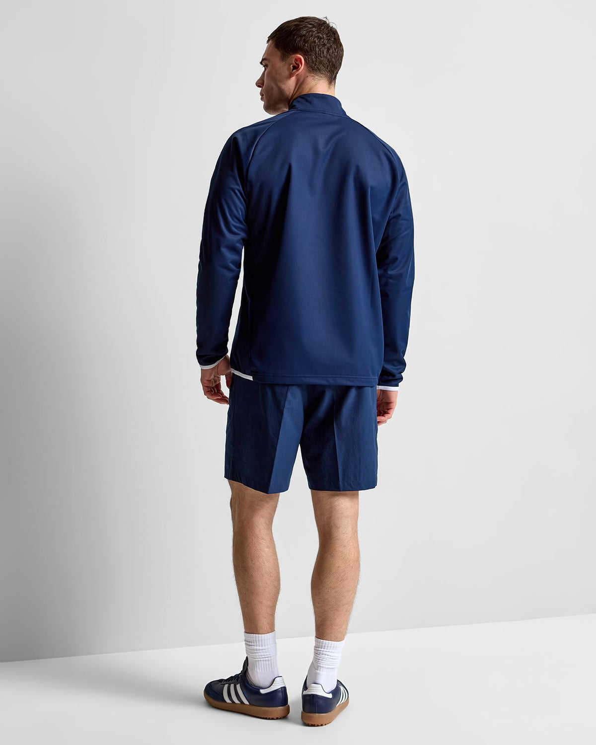 Ultimate365 Durable Wind Quarter Zip Collegiate Navy/White