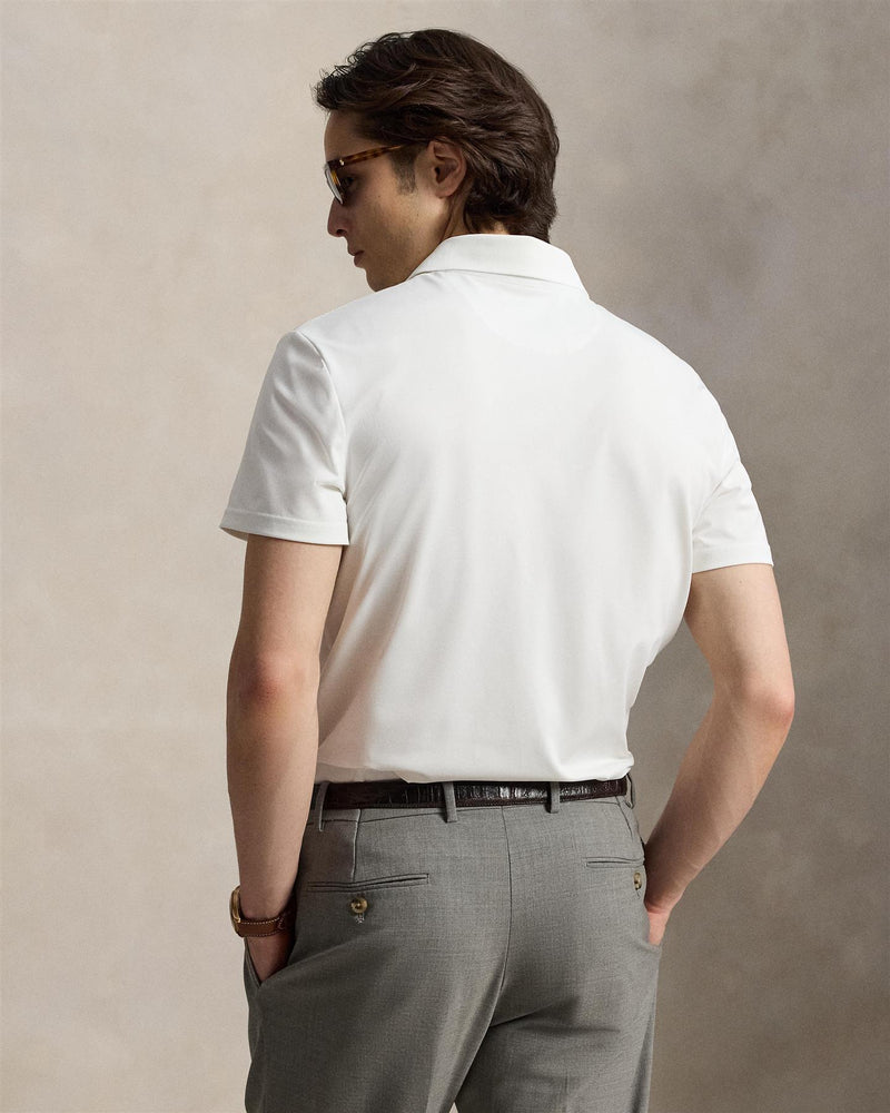 Tailored Fit Polo Bear Performance Polo Ceramic White