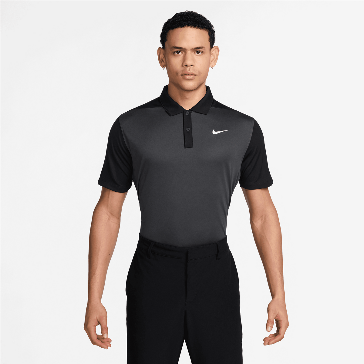 Dri-FIT Victory+ Blocked Polo Anthracite/White