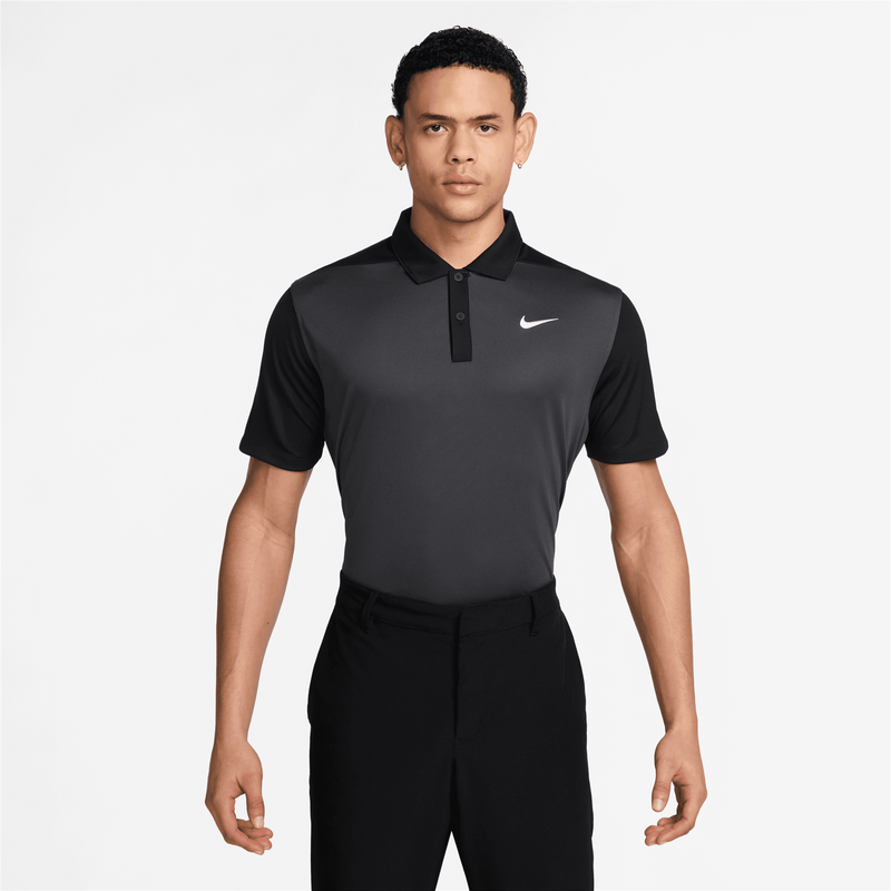Dri-FIT Victory+ Blocked Polo Anthracite/White