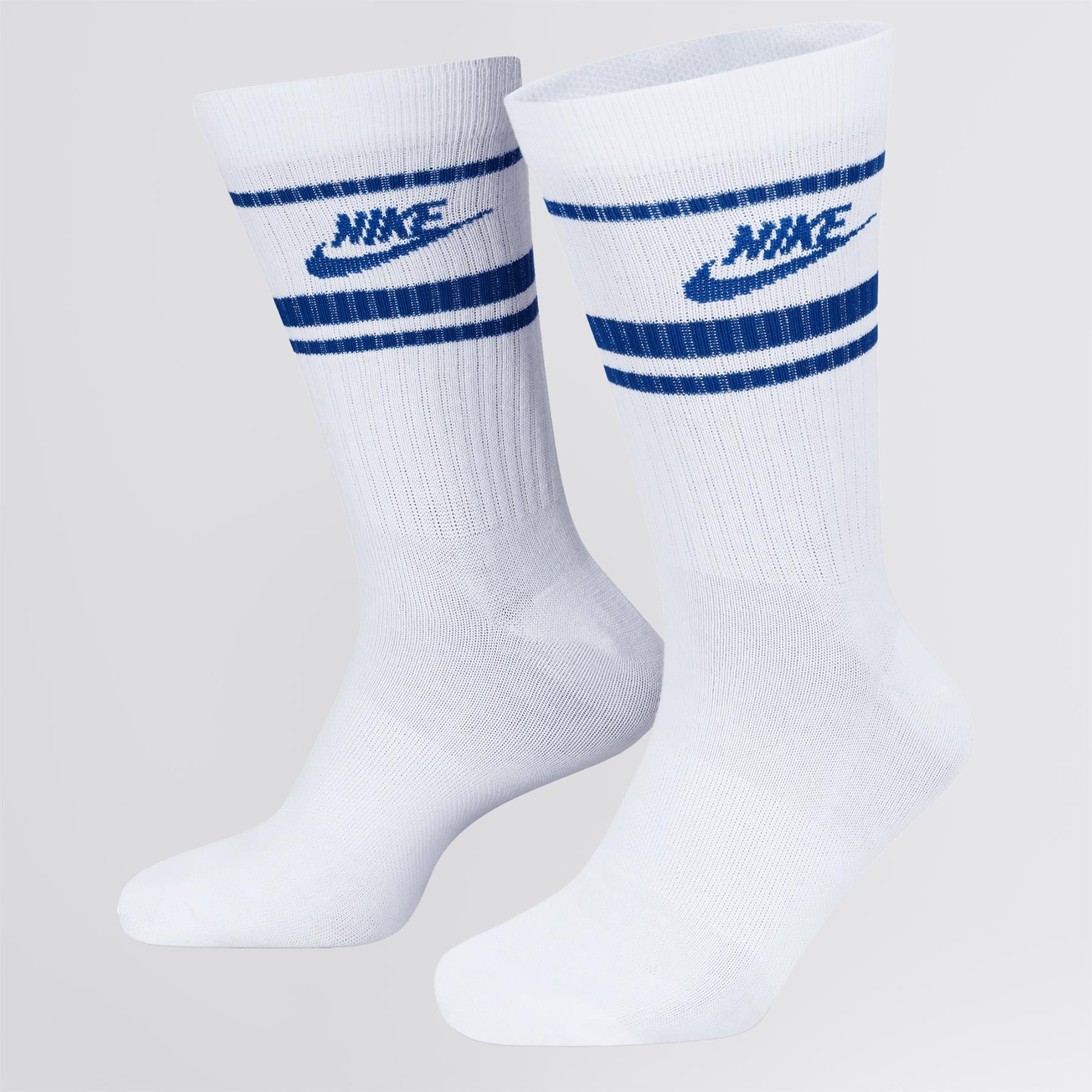 Dri-FIT Everyday Essential Crew Socks Three Pack White/Blue