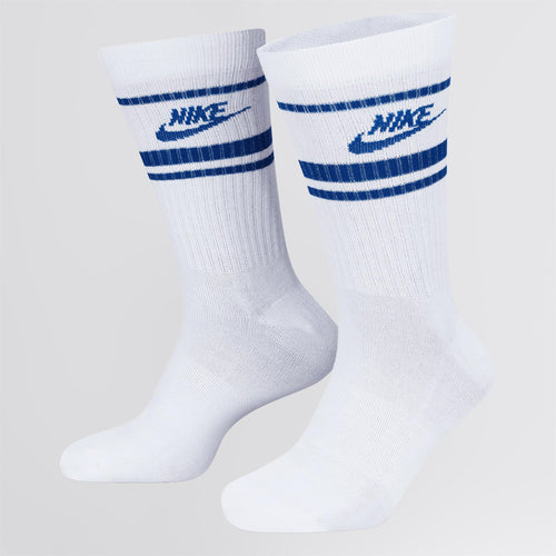 Dri-FIT Everyday Essential Crew Socks Three Pack White/Blue
