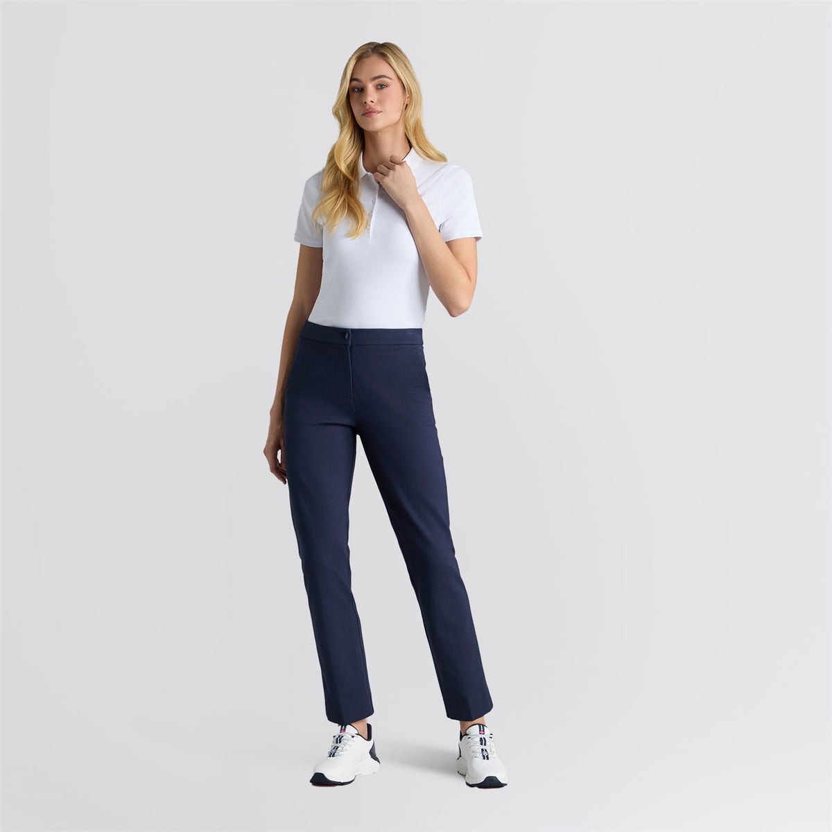 Ribbed Tech Nylon Polo Snow