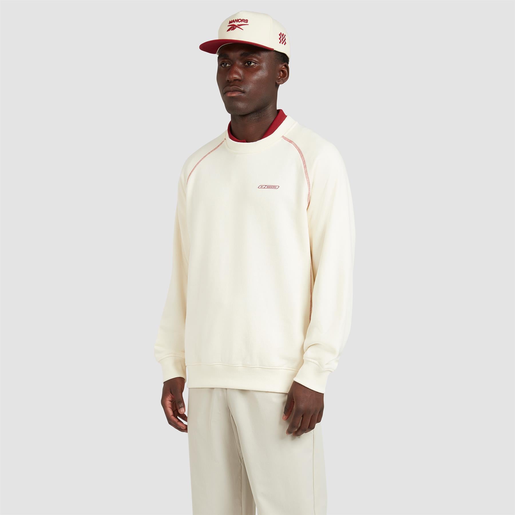 x Reebok Organic Course Pullover Chalk