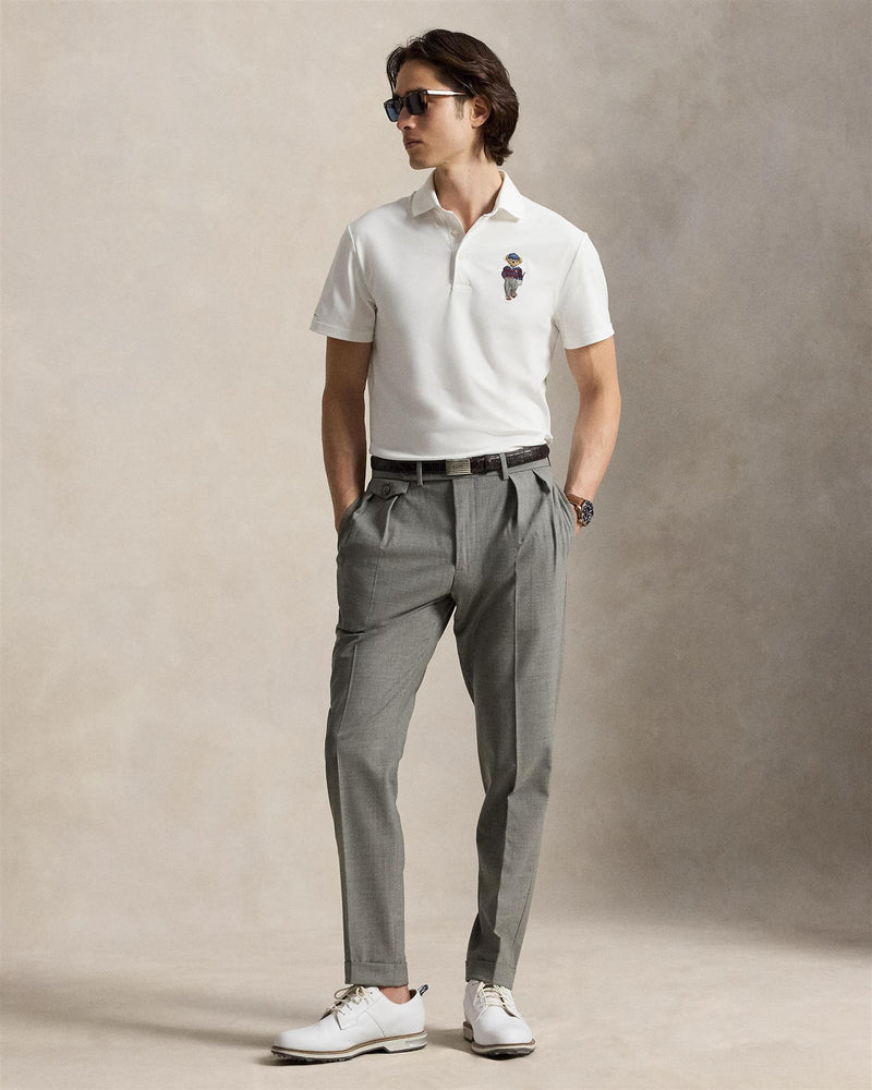 Tailored Fit Polo Bear Performance Polo Ceramic White