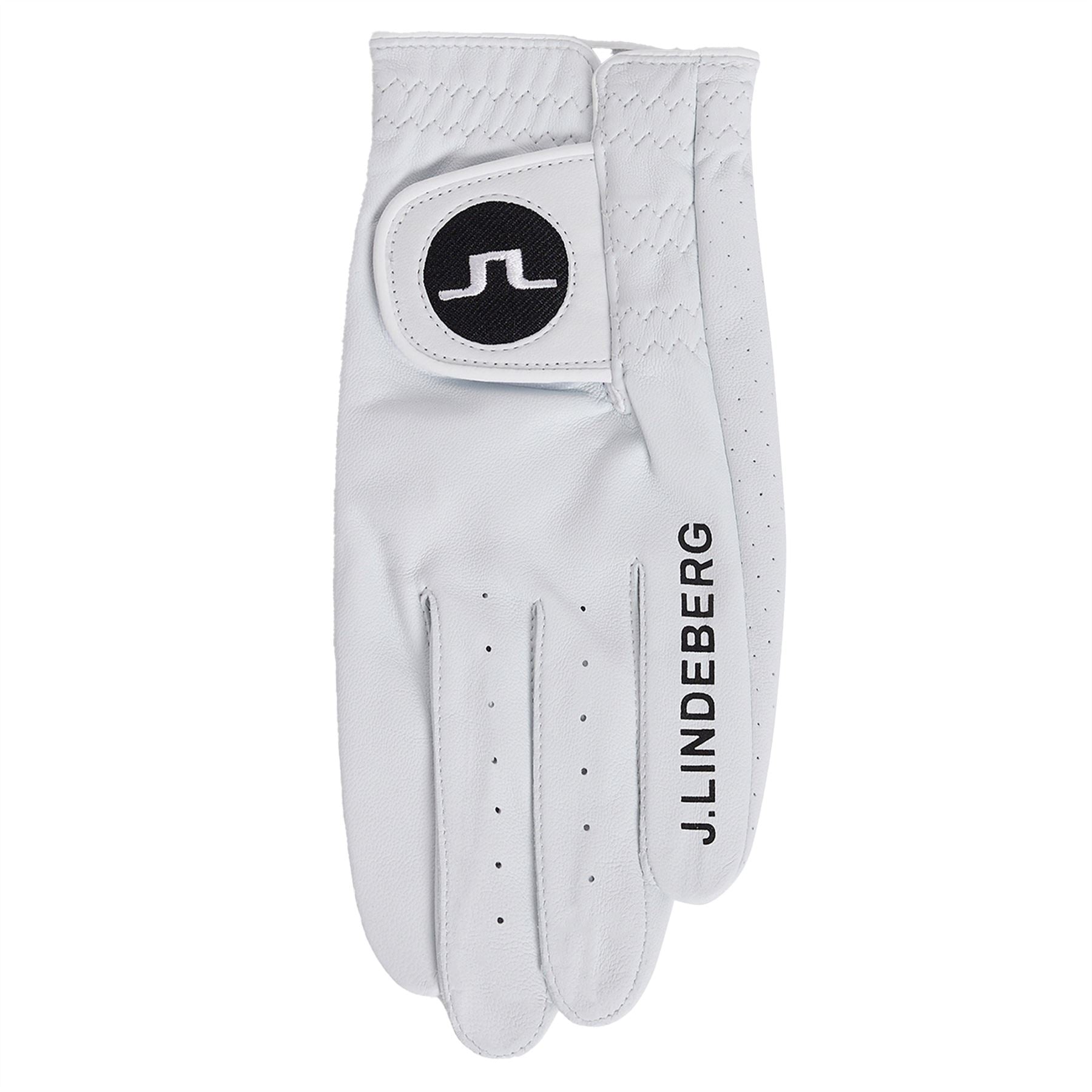Ron LH Leather Golf Glove White