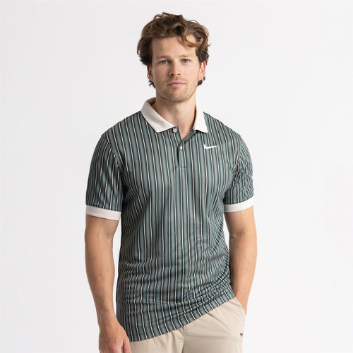 Dri-FIT Victory+ Novelty Polo Clay Green/Light Orewood Brown/White