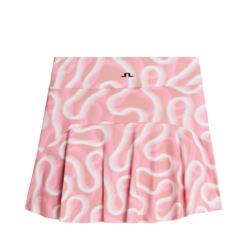 Shania 4 Way Stretch Printed Skirt Rally Flamingo