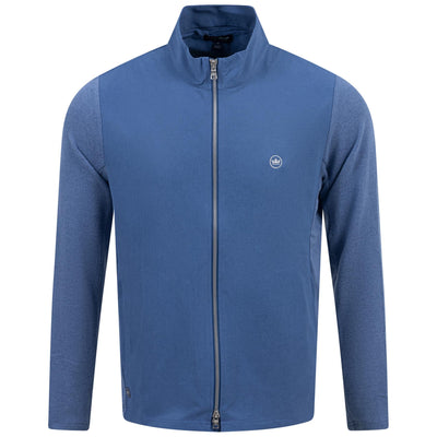 Solstice Performance Hybrid Full Zip Jacket Ocean Blue