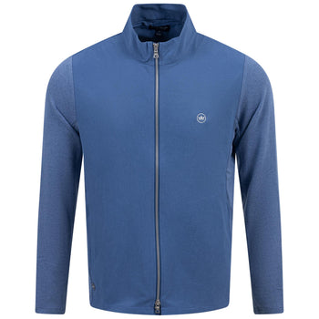 Solstice Performance Hybrid Full Zip Jacket Ocean Blue