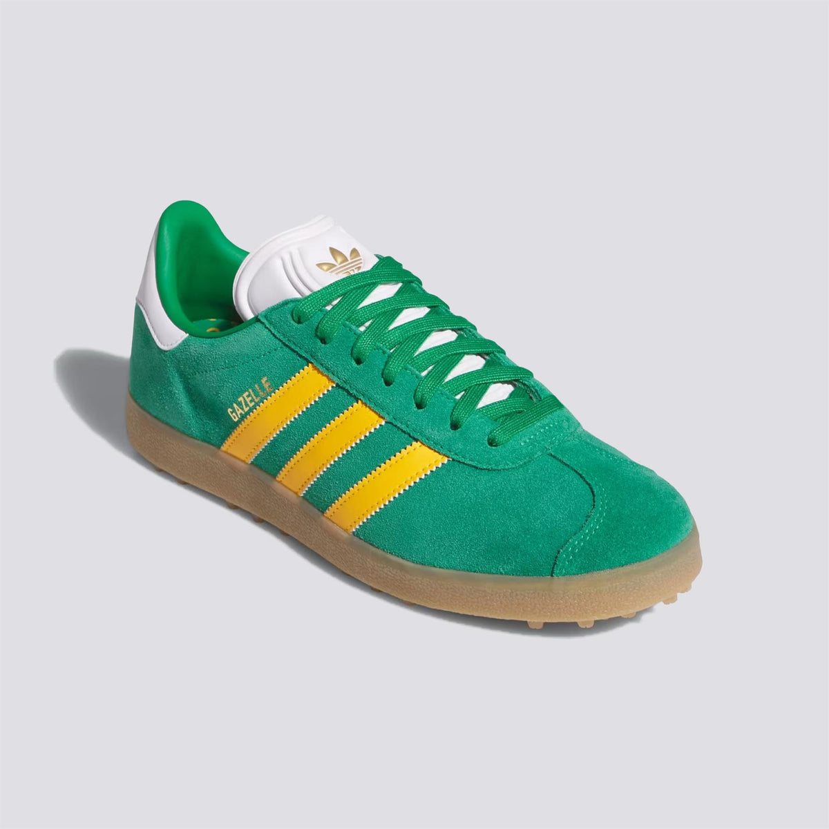 adidas Originals Gazelle Spikeless Golf Shoes Green/Crew Yellow/Footwear White