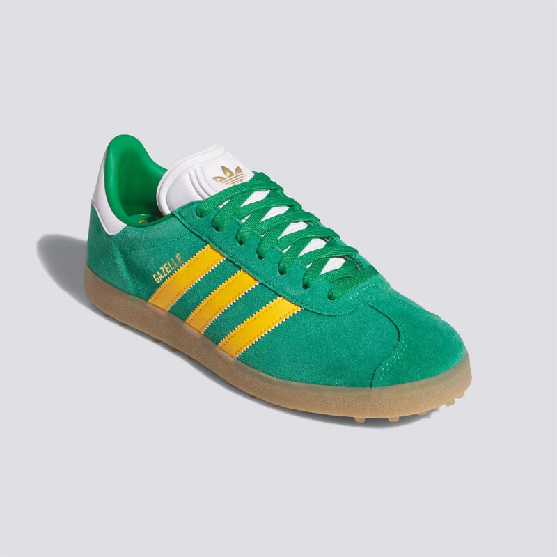 adidas Originals Gazelle Spikeless Golf Shoes Green/Crew Yellow/Footwear White