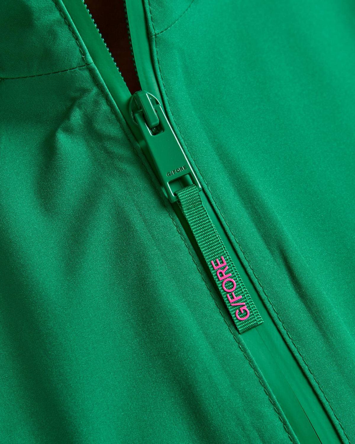 Paneled Waterproof Hooded Jacket Dark Clover