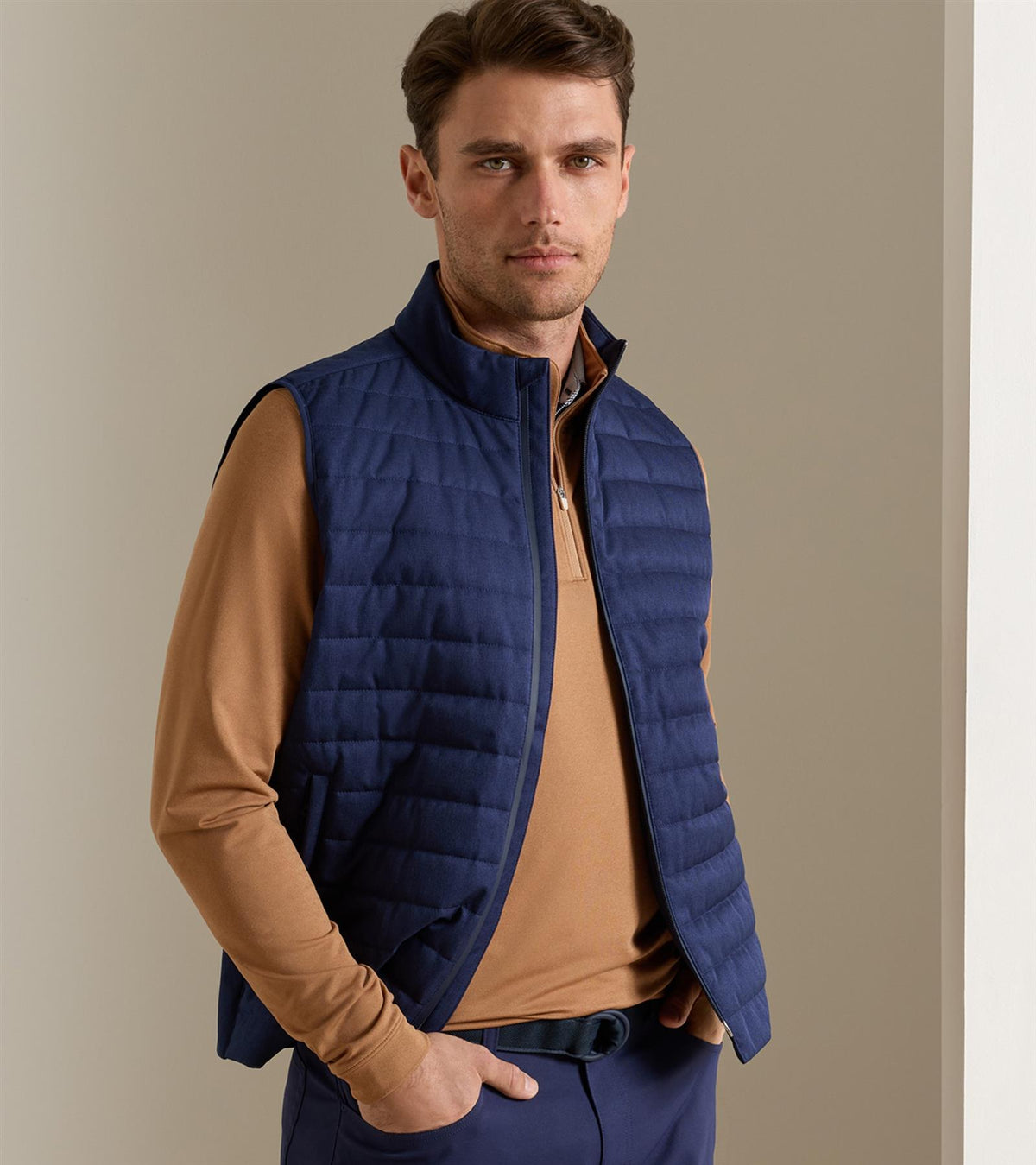 Parks Hybrid Gilet Navy