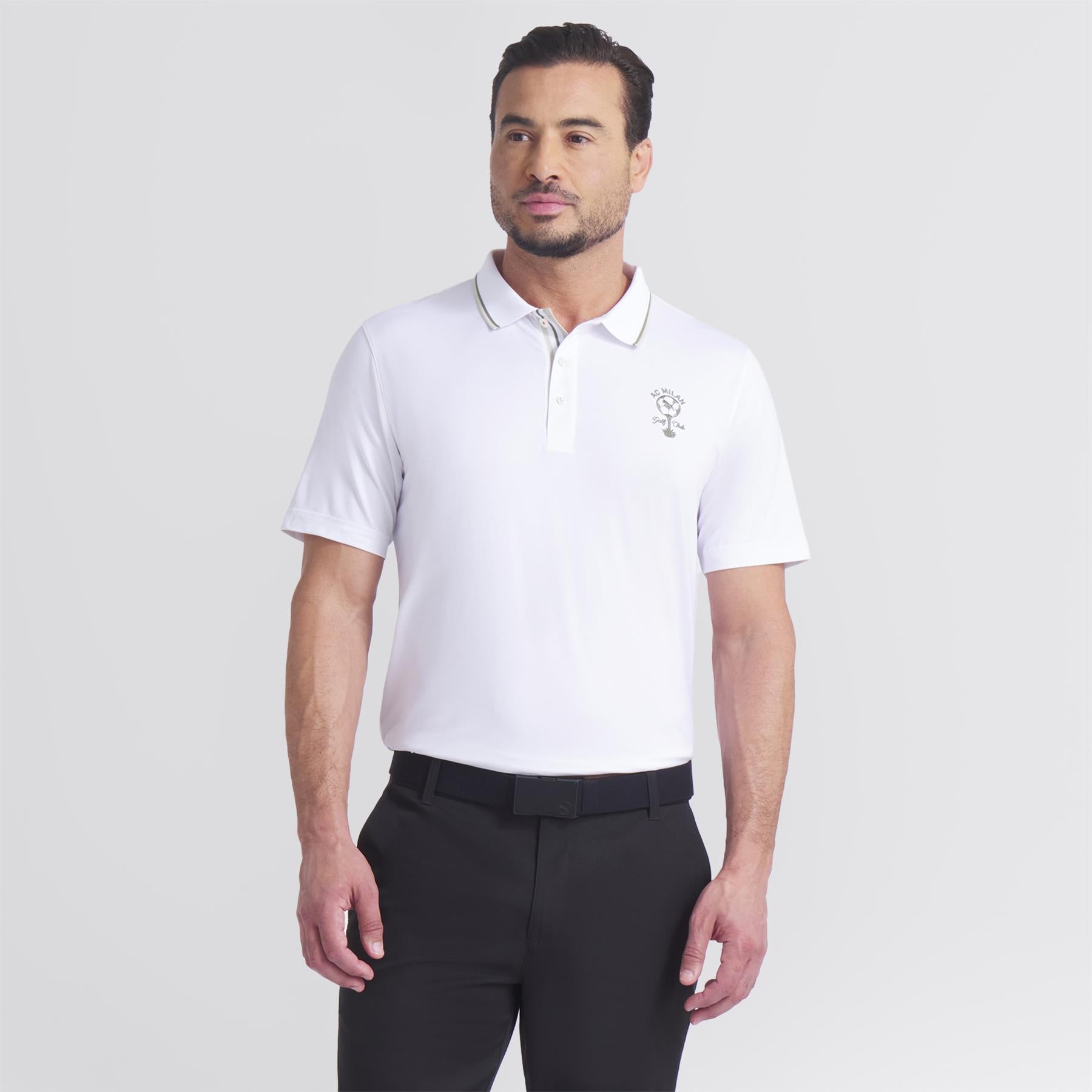 x ACM Golf Club Polo White Glow