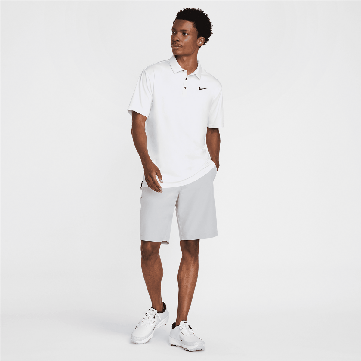 Dri-FIT Tour Solid Polo White/Black