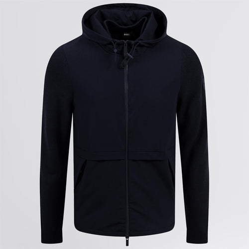 Brian Full Zip Softshell Hooded Jacket Dark Blue