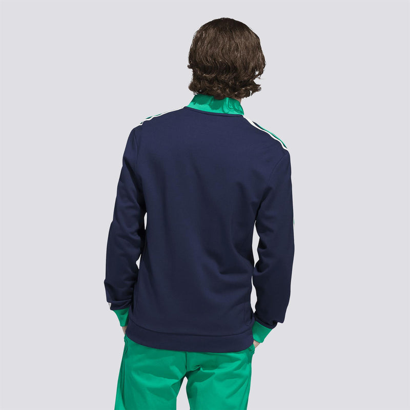 Originals 3-Stripe Quarter Zip Night Indigo/Court Green