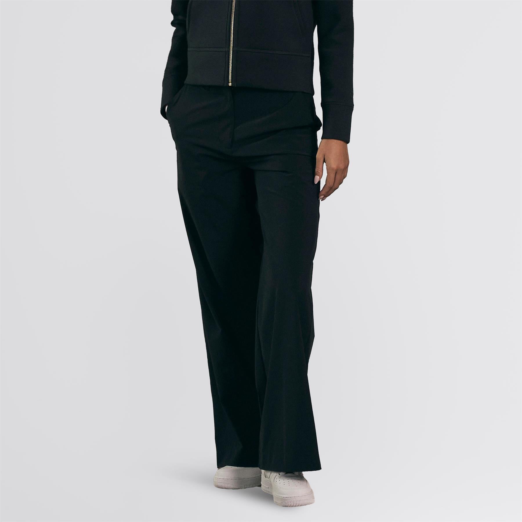 Toni Wide Leg Soft Trousers Black