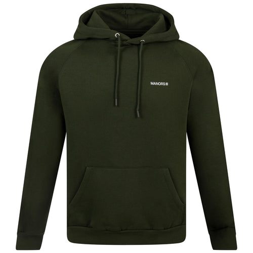 Organic Knitted Cotton Logo Hoodie Green - AW23
