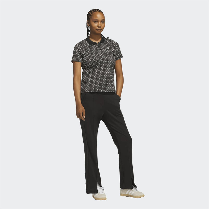 Originals All Over Trefoil Polo Black/Chalk White