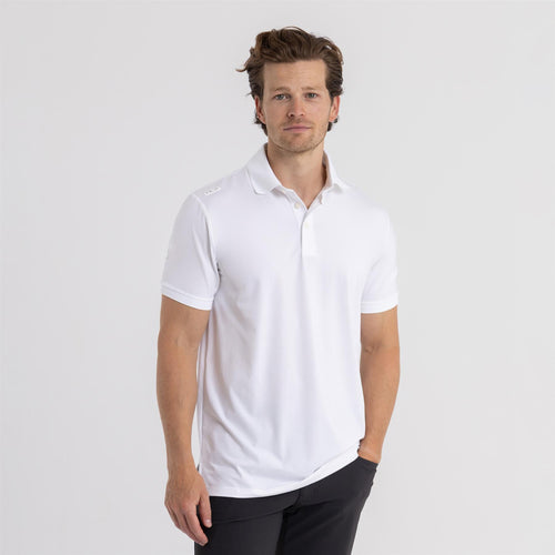 RLX Tailored Fit Lightweight Airflow Jersey Polo Ceramic White