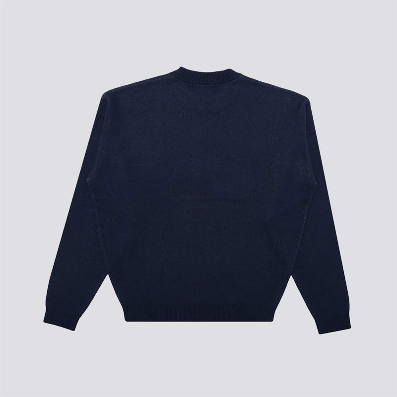 Cade Knit Crew Sweater Navy