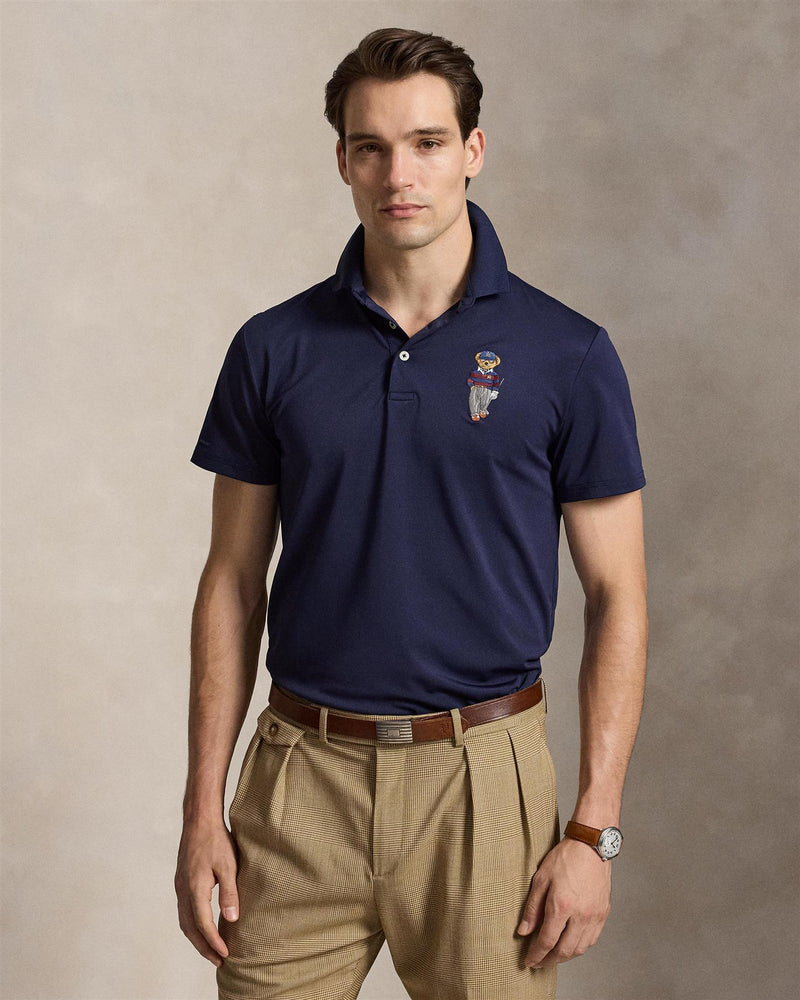 Tailored Fit Polo Bear Performance Polo Refined Navy