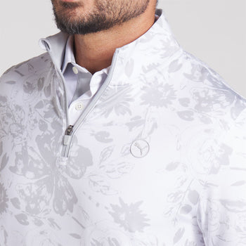 Pure 2.0 Rose Quarter Zip White Glow/Strong Grey