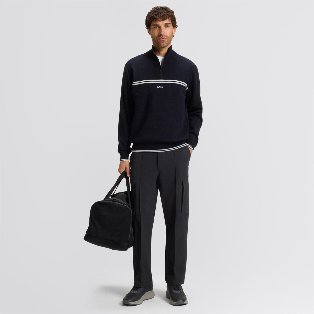Mirror Cargo Trousers Dark Blue