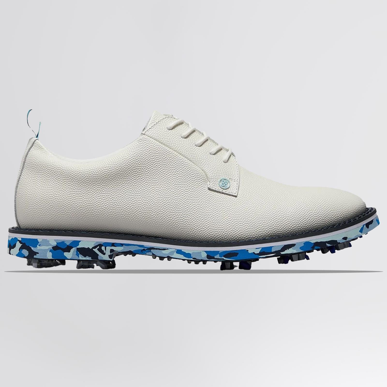 GALLIVANTER G/LOCK Leather Camo Sole Golf Shoes White