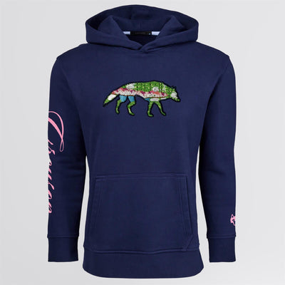 Stalking Wolf Aspen Hoodie Maltese Blue
